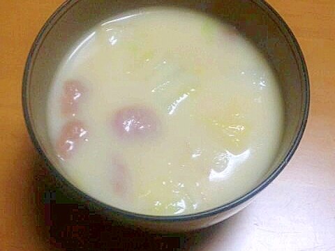 白菜クリームスープ